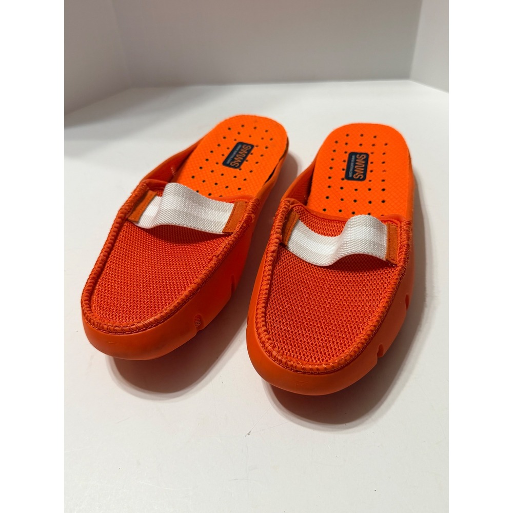 SWIMS Breeze Mule Mens Orange Mesh Slip On Water Shoes Loafers Size 9